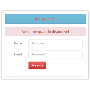 Módulo Avise-me Quando Disponível para lojas Opencart