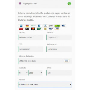 Plugin de Pagamento PagSeguro Order API Cartão, Boleto, Pix para Woocommerce