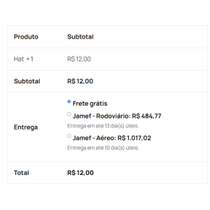Plugin Woocommerce Integração Jamef API Frete, Etiqueta e Rastreio