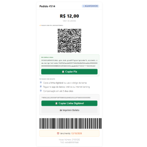 Plugin Woocommerce Pagamento Sicredi API Boleto com Pix