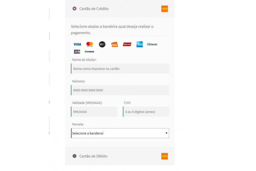 Plugin de Pagamento e.Rede API REST Cartão de Crédito e Débito para Woocommerce