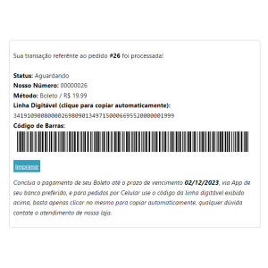 Plugin de pagamento Itaú API Boleto com Registro para Woocommerce