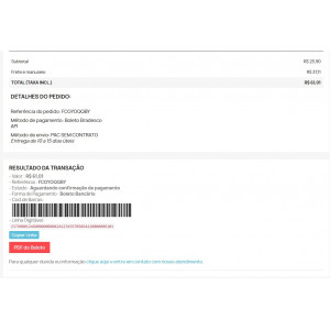 Módulo de Pagamento Bradesco Boleto API para Prestashop