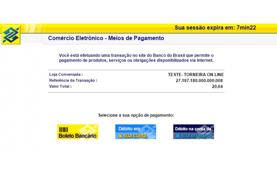 Módulo de Pagamento Banco do Brasil Boleto Ecommerce Opencart