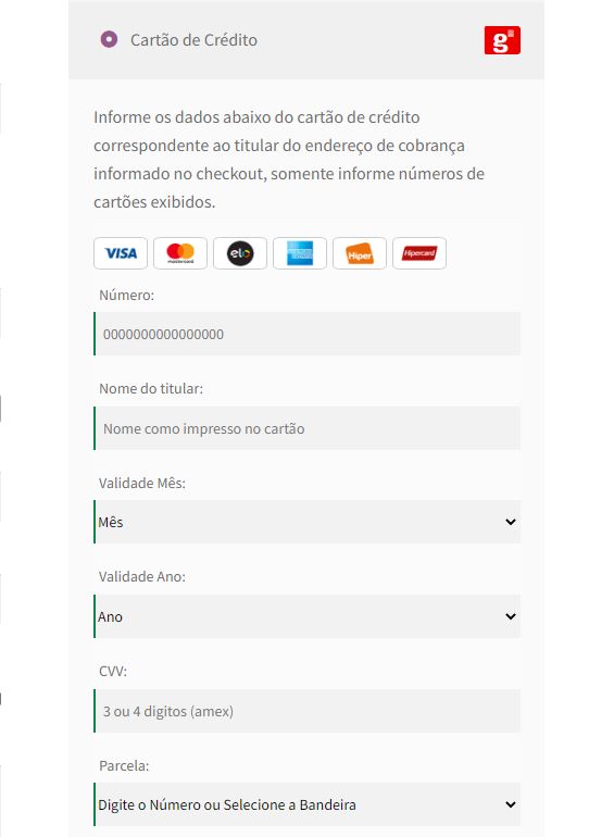 Referência da API  Plugin Coffee Code – Getnet for WooCommerce