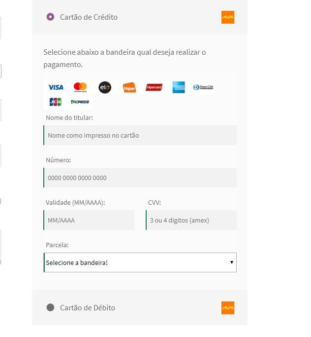 Plugin de Pagamento e.Rede API REST Cartão de Crédito e 