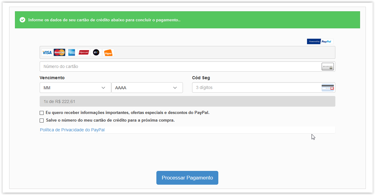 GetNet (Checkout Transparente) para PrestaShop